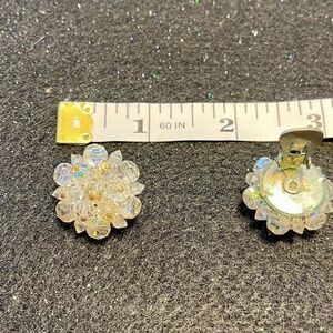 Vintage Rhinestone Clip on‎ Dressy Earrings